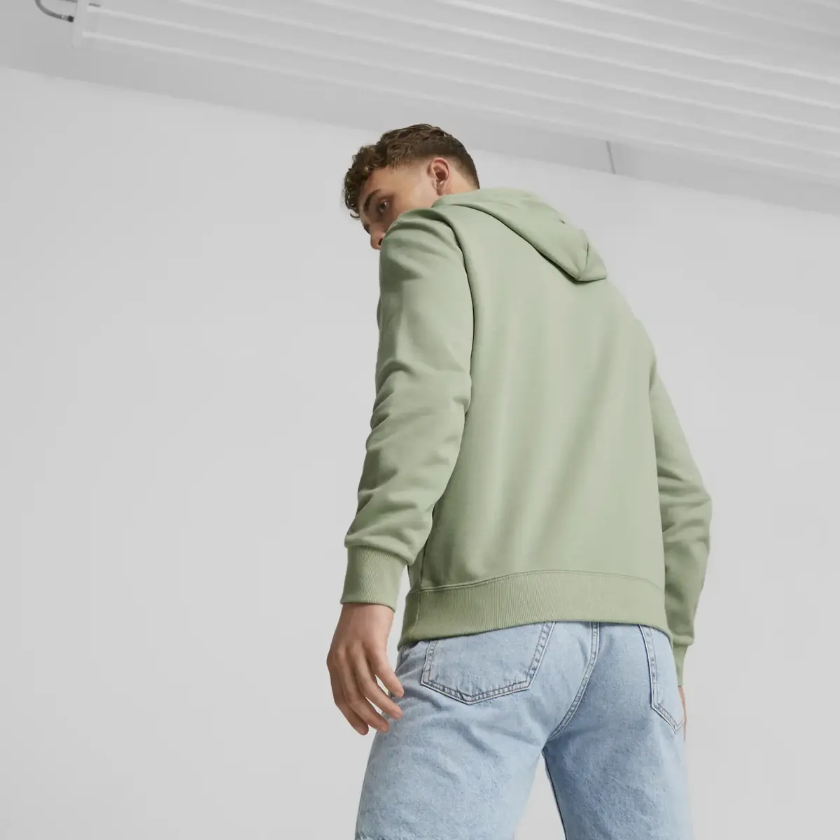 Puma SWxP PUMA WORLDWIDE Hoodie Yeşil Erkek Hoodie