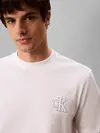 Calvin Klein SS 30S JERSEY EASY Beyaz Erkek Tişört