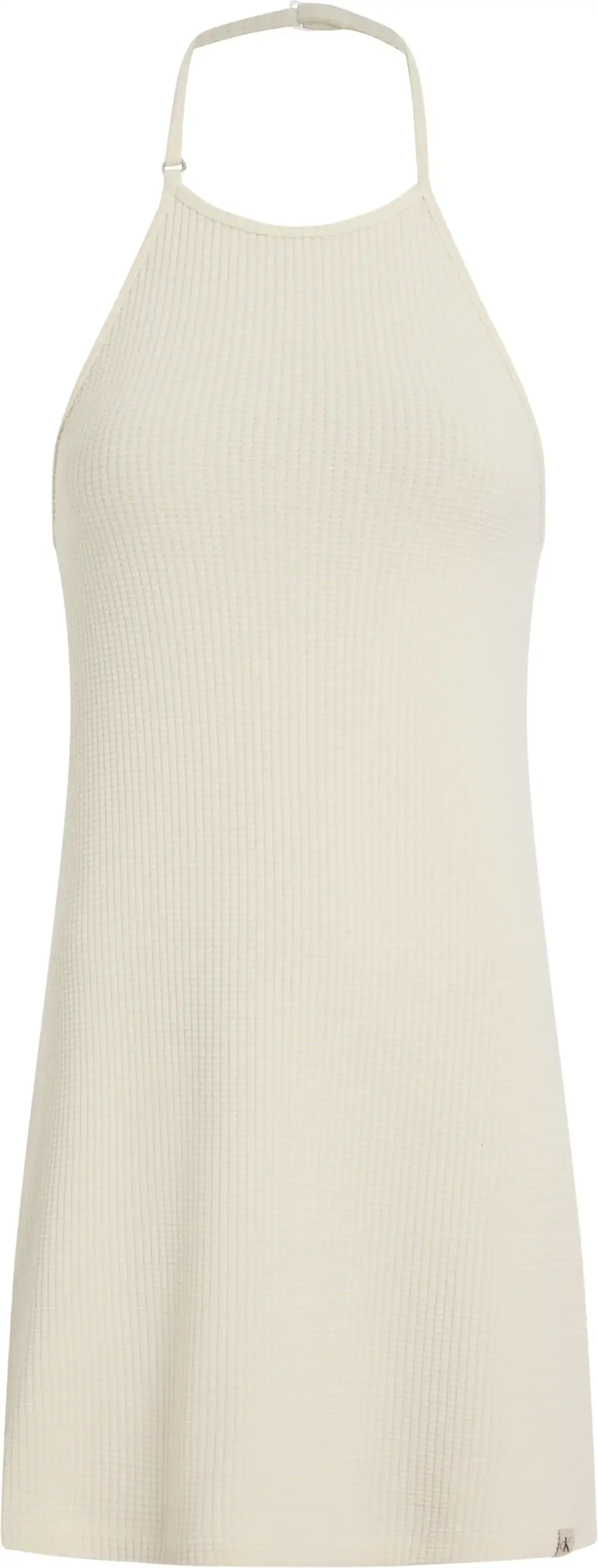 Calvin Klein WAFFLE TEXTURE HALTE, CKS Krem Kadın Elbise-Etek