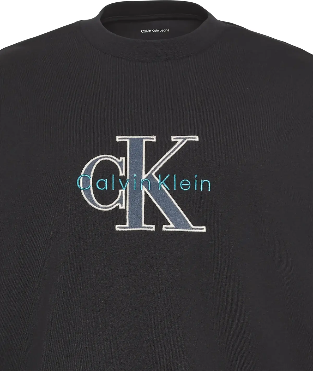 Calvin Klein SS 16S TRICOLOR MONOLOGO GRAPHIC Erkek Siyah T-Shirt