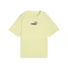 Puma ESS NATURE 2.0 Relaxed Tee Sarı Kadın T-Shirt