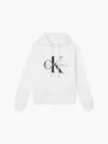 Calvin Klein CORE MONOLOGO HOODIE Kadın Beyaz Hoodie