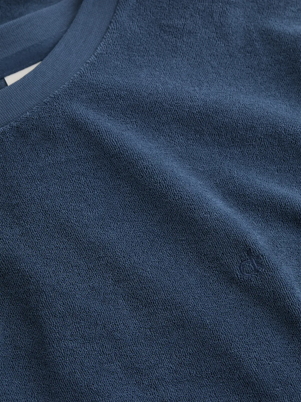 Calvin Klein TOWELLING T-SHIRT, D0D Mavi Erkek T-Shirt & Polo