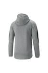 Puma Evostripe Full-Zip Hoodie Gri Erkek Fermuarlı Hoodie