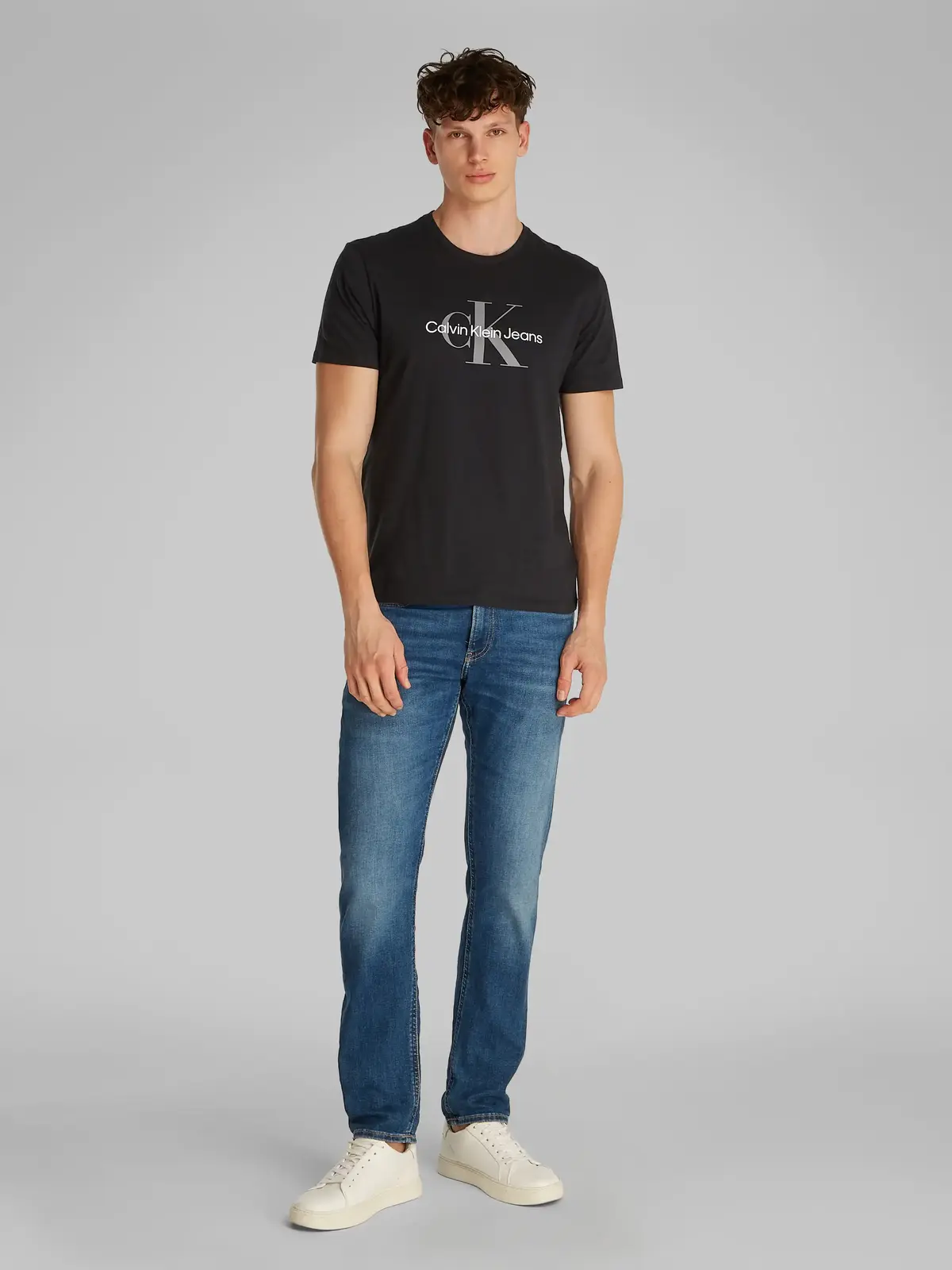 Calvin Klein SS HERO MONOLOGO TEE, UB1 Siyah Erkek T-Shirt & Polo