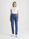 Calvin Klein AUTHENTIC SLIM STRAI Kadın Mavi Kot Pantolon