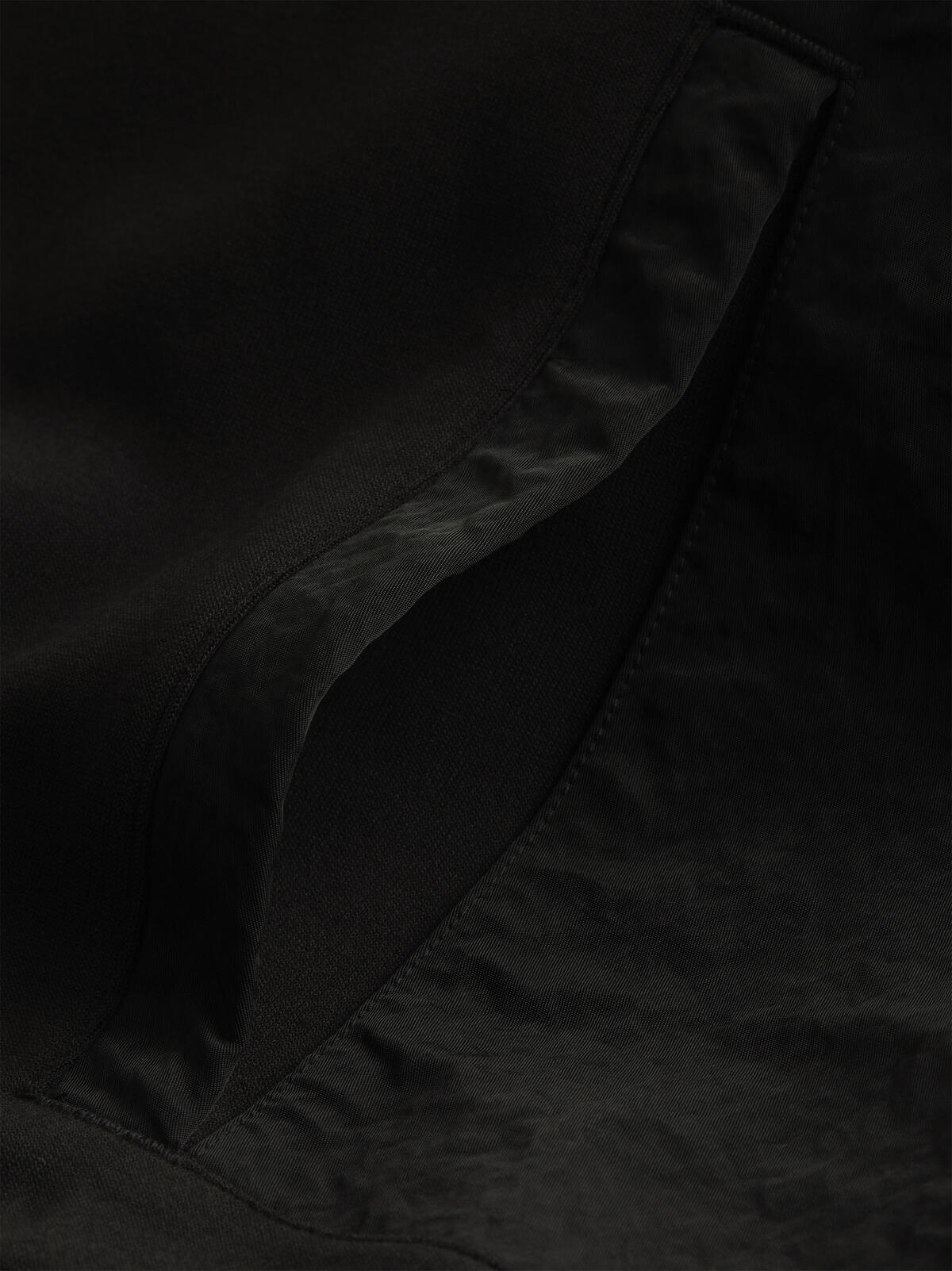 Calvin Klein MIX MEDIA NYLON INTE Erkek Siyah Hoodie