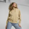 Puma HER Full-Zip Hoodie TR Bej Kadın Fermuarlı Sweatshirt