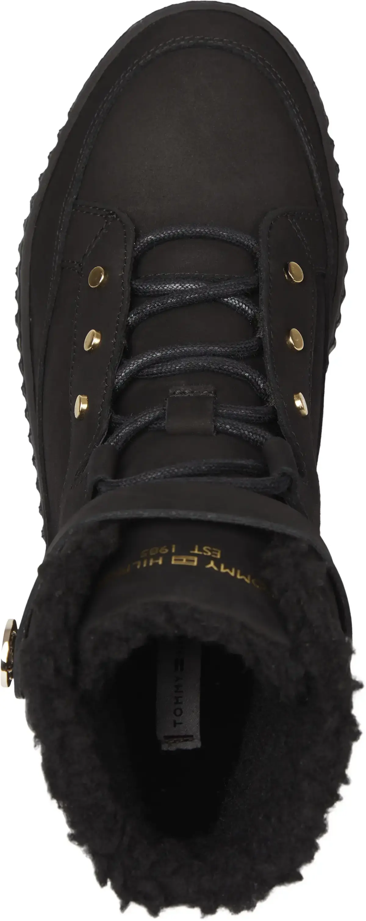 Tommy Hilfiger WARMLINED LACE UP BO Kadın Siyah Bot