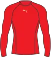 Puma LIGA Baselayer Tee LS Kırmızı Erkek Antrenman T-Shirt