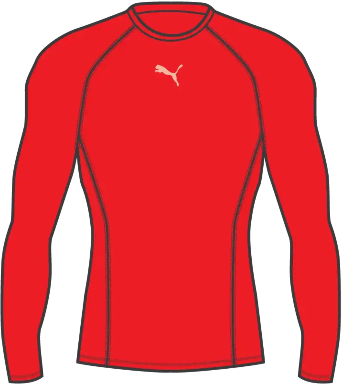 Puma LIGA Baselayer Tee LS Kırmızı Erkek Antrenman T-Shirt