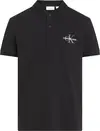 Calvin Klein MONOLOGO POLO, 0GM Siyah Erkek T-Shirt & Polo