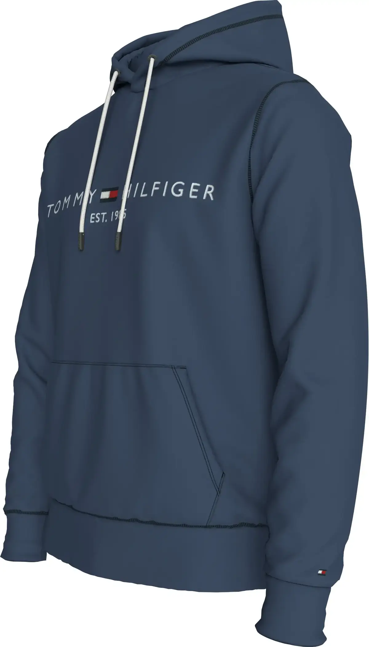 Tommy Hilfiger TOMMY LOGO HOODY Erkek Lacivert Sweatshirt