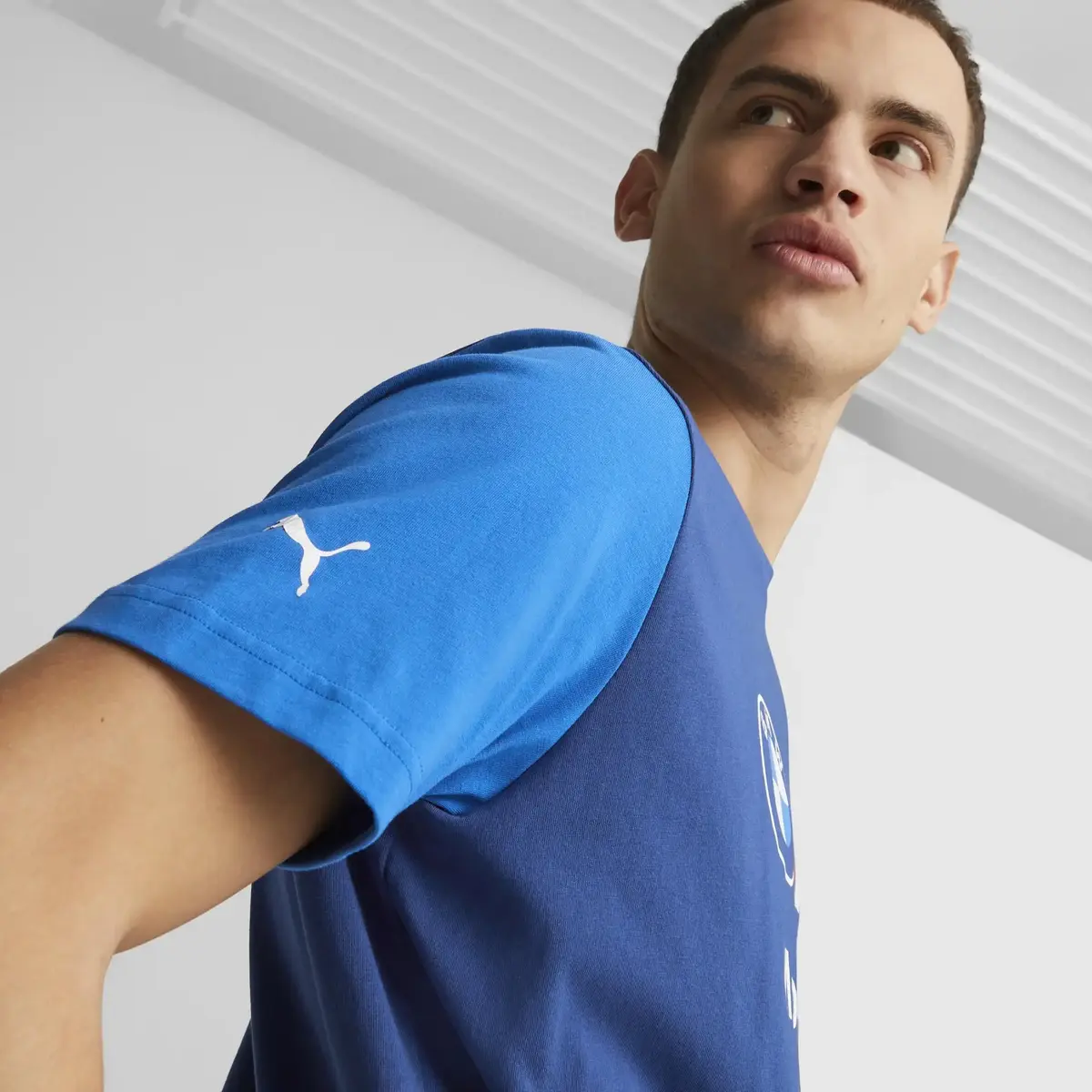 Puma BMW MMS ESS Logo Tee Mavi Erkek/Unisex T-Shirt