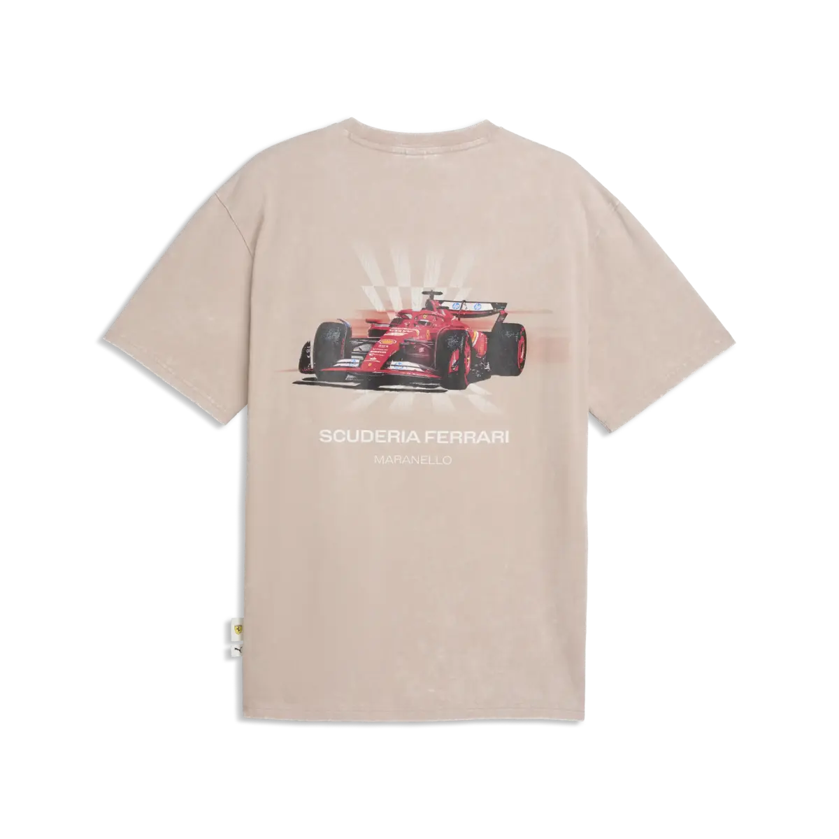 PUMA Ferrari Car Graphic Tee II Rose Latte Pembe Erkek T-Shirt & Polo