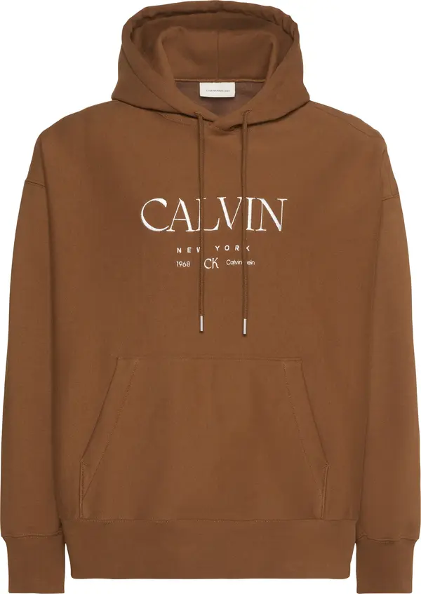 Calvin Klein LS PREMIUM FLEECE CALVIN GRAPHIC Erkek Tarçın Hoodie