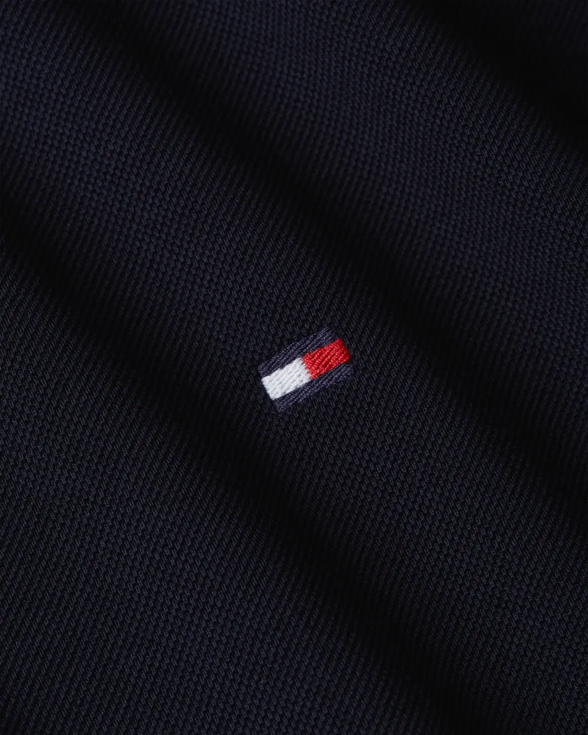 Tommy Hilfiger MERCERISED PIQUE ZIP, DW5 Siyah Erkek T-Shirt & Polo