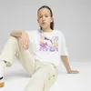Puma Graphics Relaxed Tee I Beyaz Kız Çocuk T-Shirt