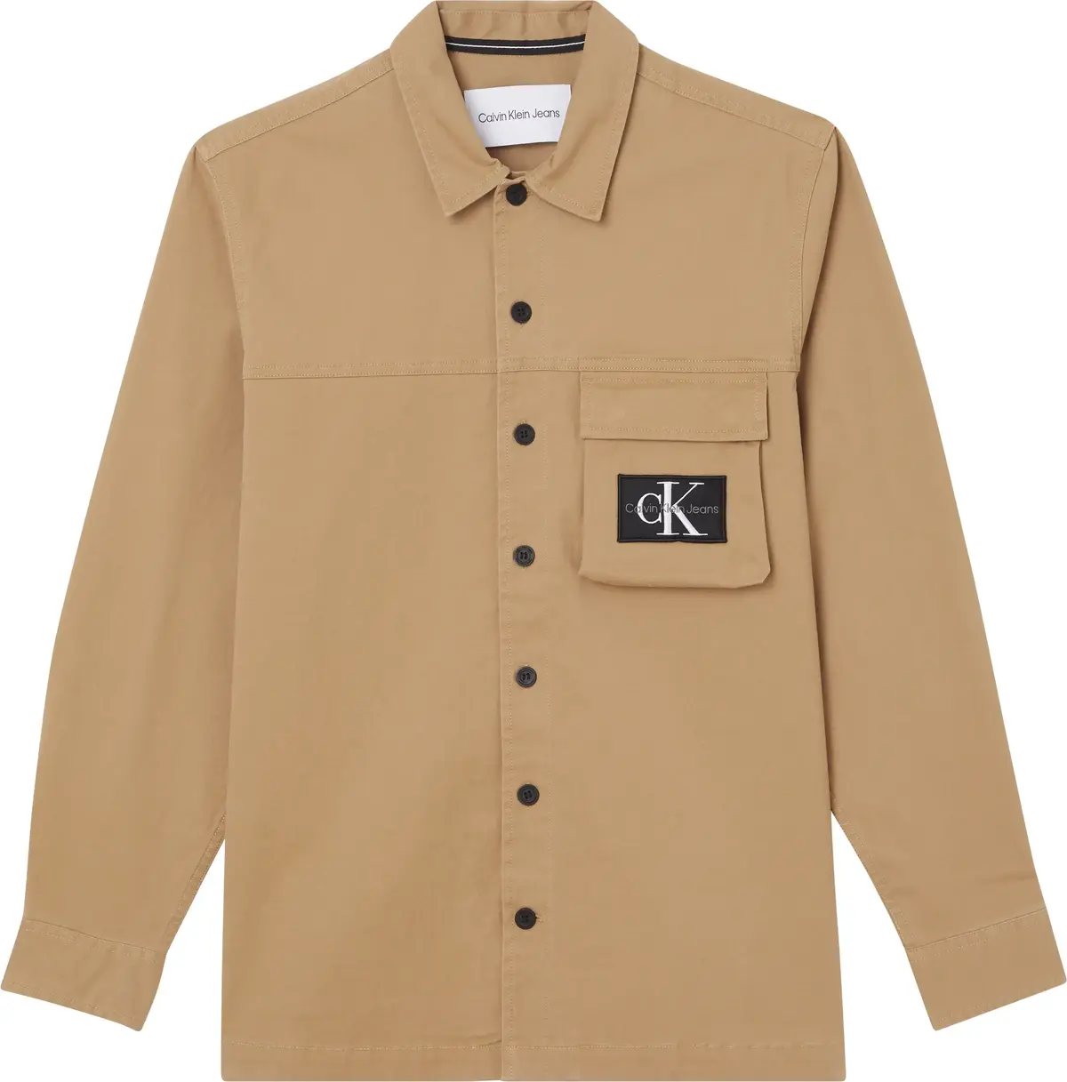 Calvin Klein UTILITY OVERSHIRT Erkek Kahverengi Gömlek