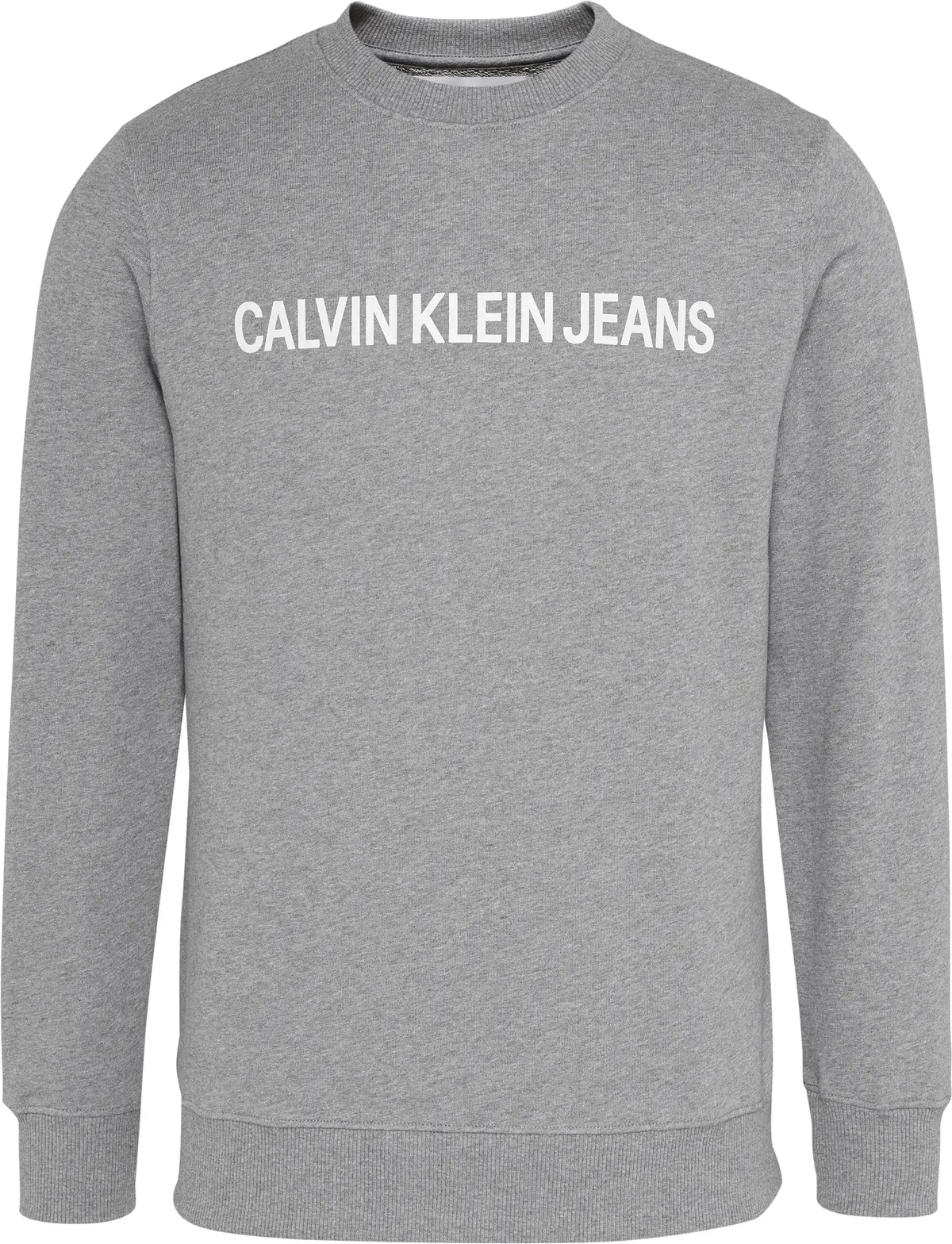 Calvin Klein CORE INSTITUTIONAL L Erkek Gri Sweatshirt