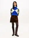 Tommy Hilfiger ALPACA BLEND ARGYLE, 0ZU Mavi Kadın Kazak