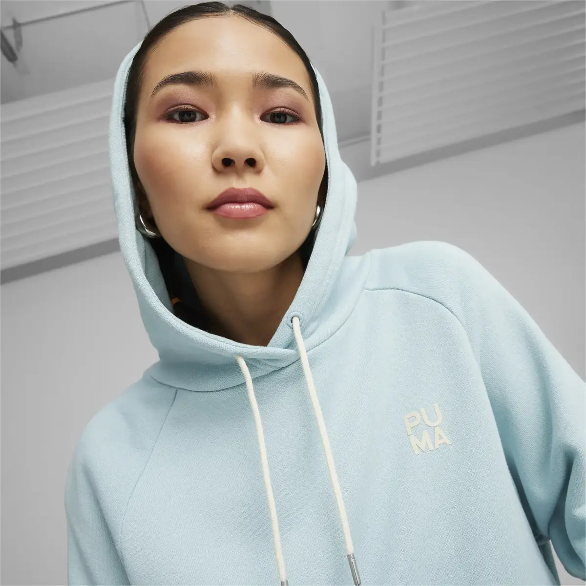 Puma INFUSE Relaxed Hoodie TR Açık Mavi Kadın Sweatshirt