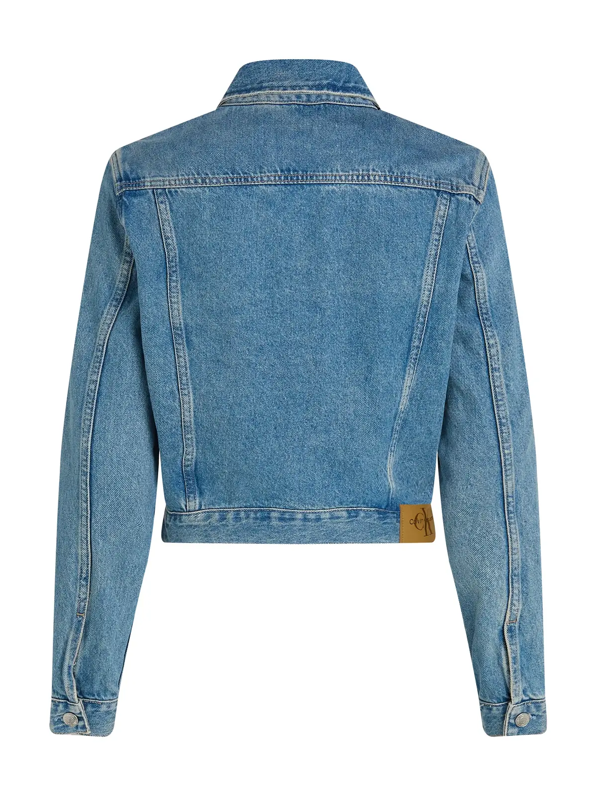 Calvin Klein CROPPED 90'S DENIM J, 1A4 Mavi Kadın Kot Ceket
