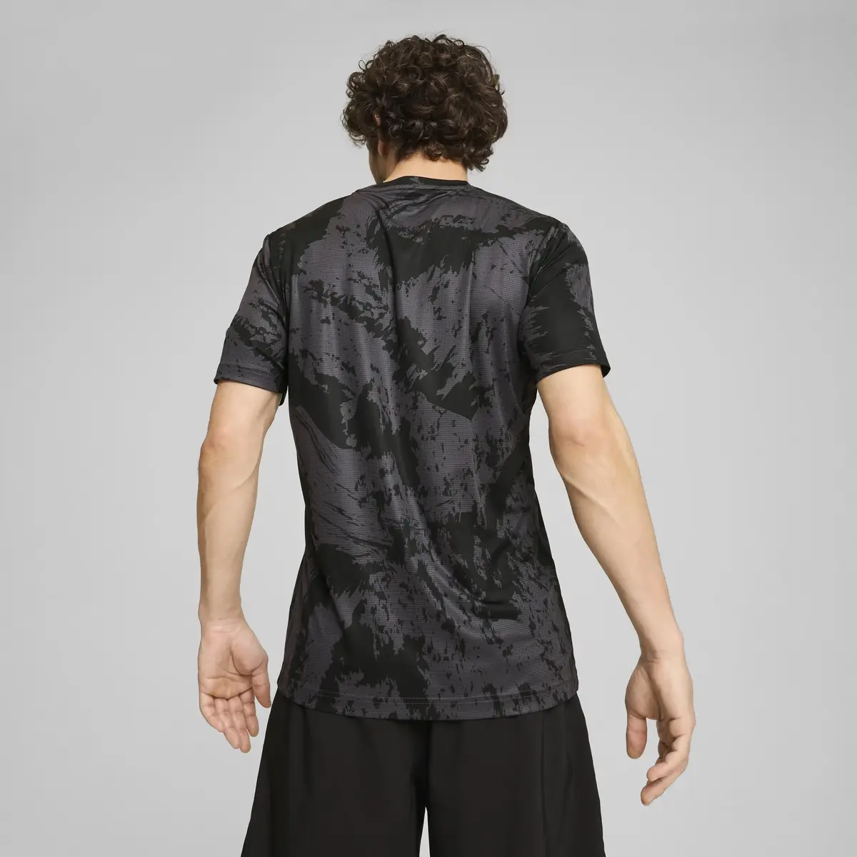 Puma Train All Day AOP Tee Siyah Erkek T-Shirt