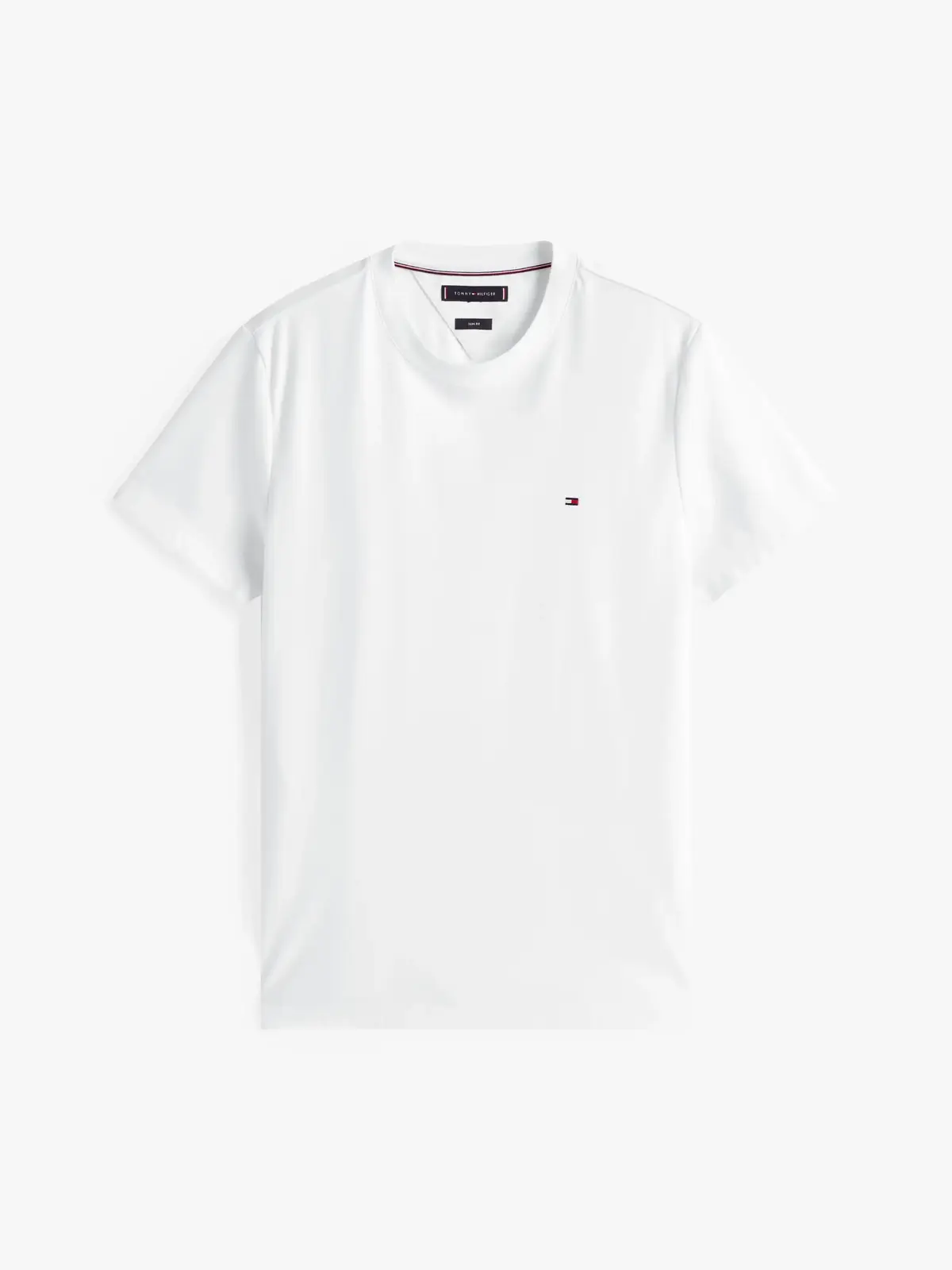 Tommy Hilfiger LUXURY INTERLOCK TEE, YBR Beyaz Erkek T-Shirt & Polo