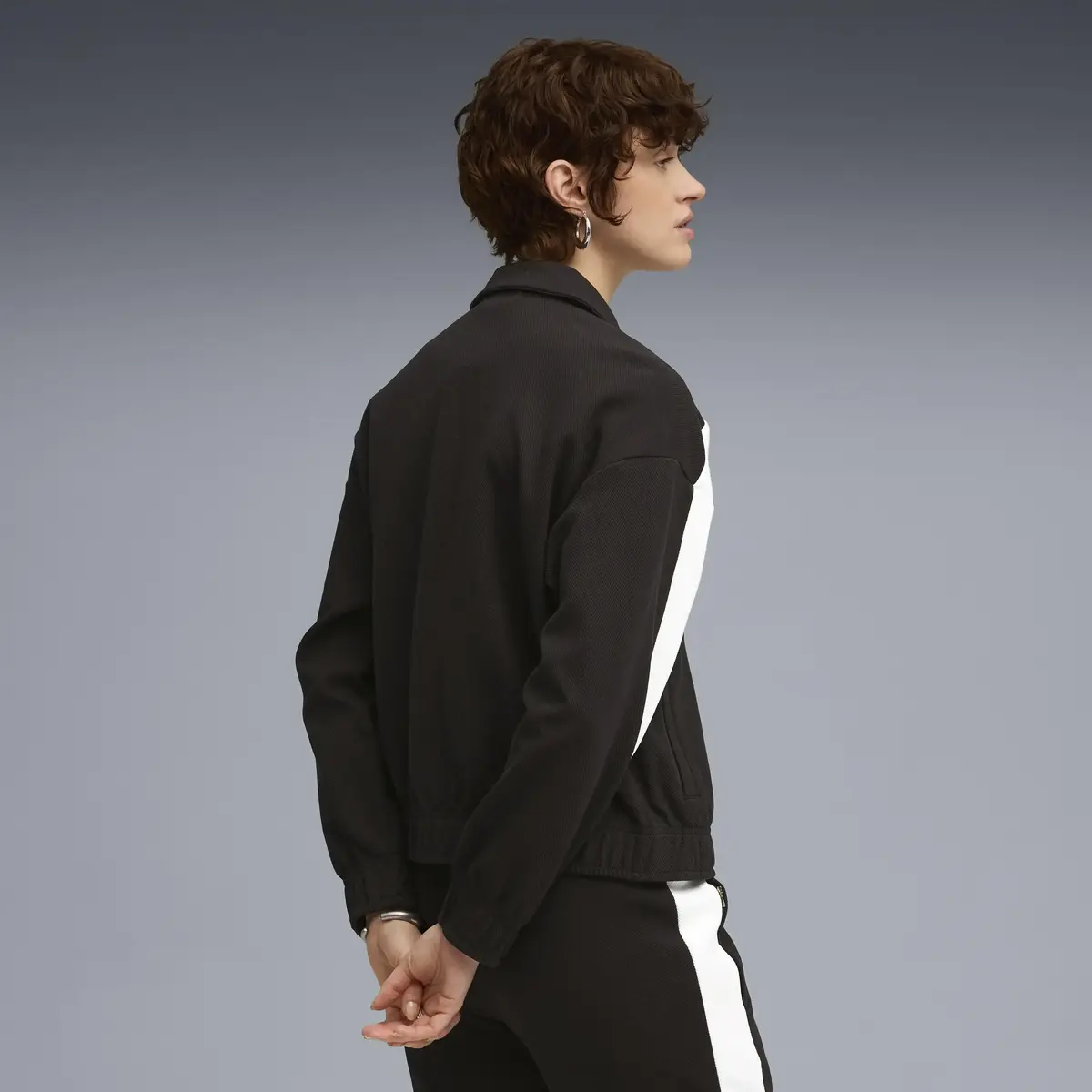 Puma T7 Relaxed Track Jacket Siyah Kadın Ceket