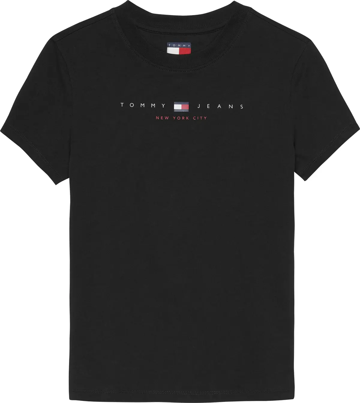 Tommy Hilfiger TJW SLIM TJ US LINEA, BDS Siyah Kadın T-Shirt & Polo