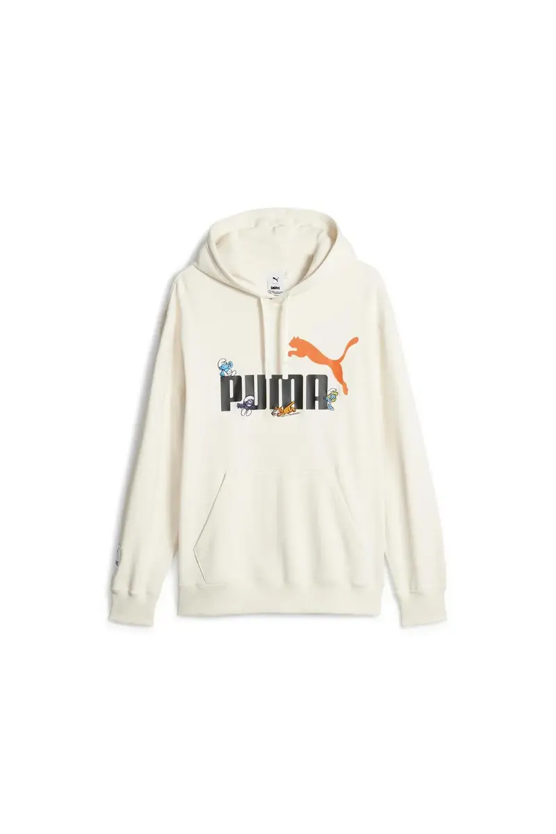 Puma X THE SMURFS Graphic Hoodie TR Beyaz Erkek Hoodie