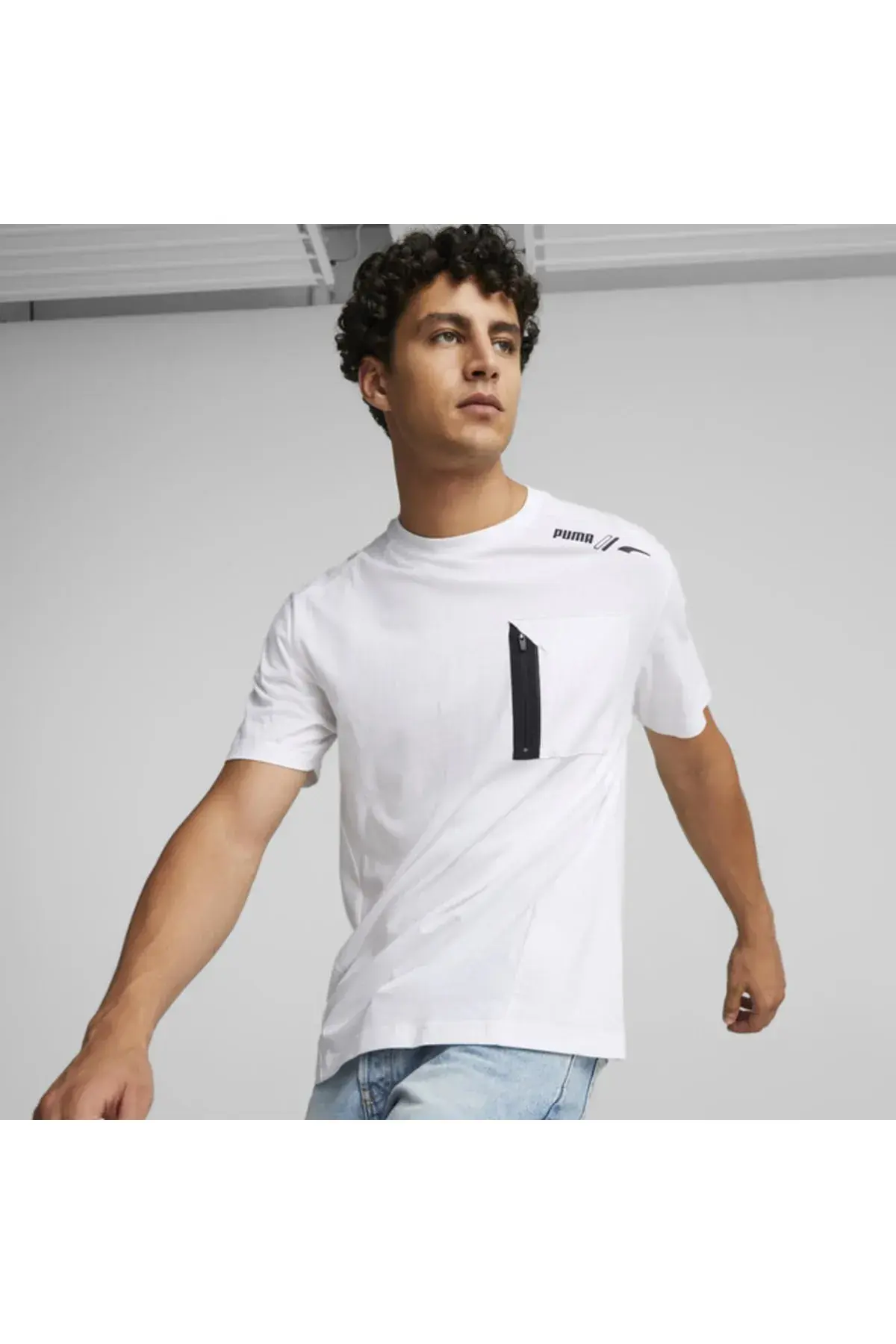 Puma Rad/Cal Pocket Tee Beyaz Erkek T-Shirt