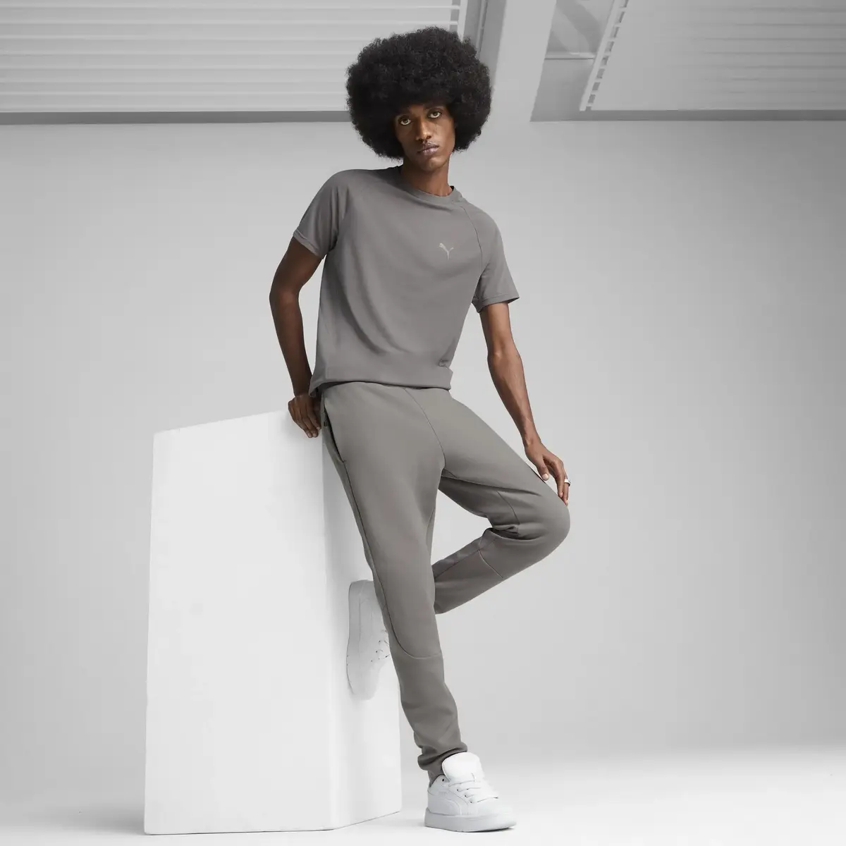 PUMA EVOSTRIPE Pants Gri Erkek Eşofman Altı