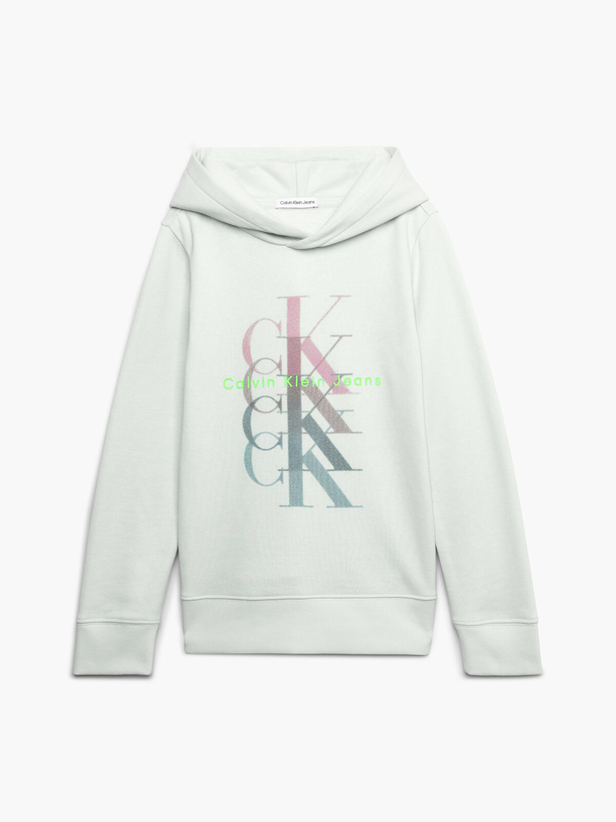 Calvin Klein MONOGRAM REPEAT HOOD Kadın Yeşil Hoodie