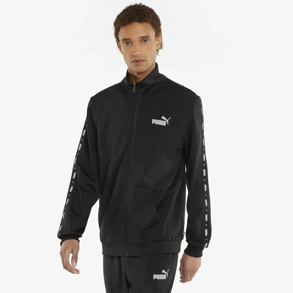 Puma Tape Poly Suit Siyah Erkek Sweatshirt