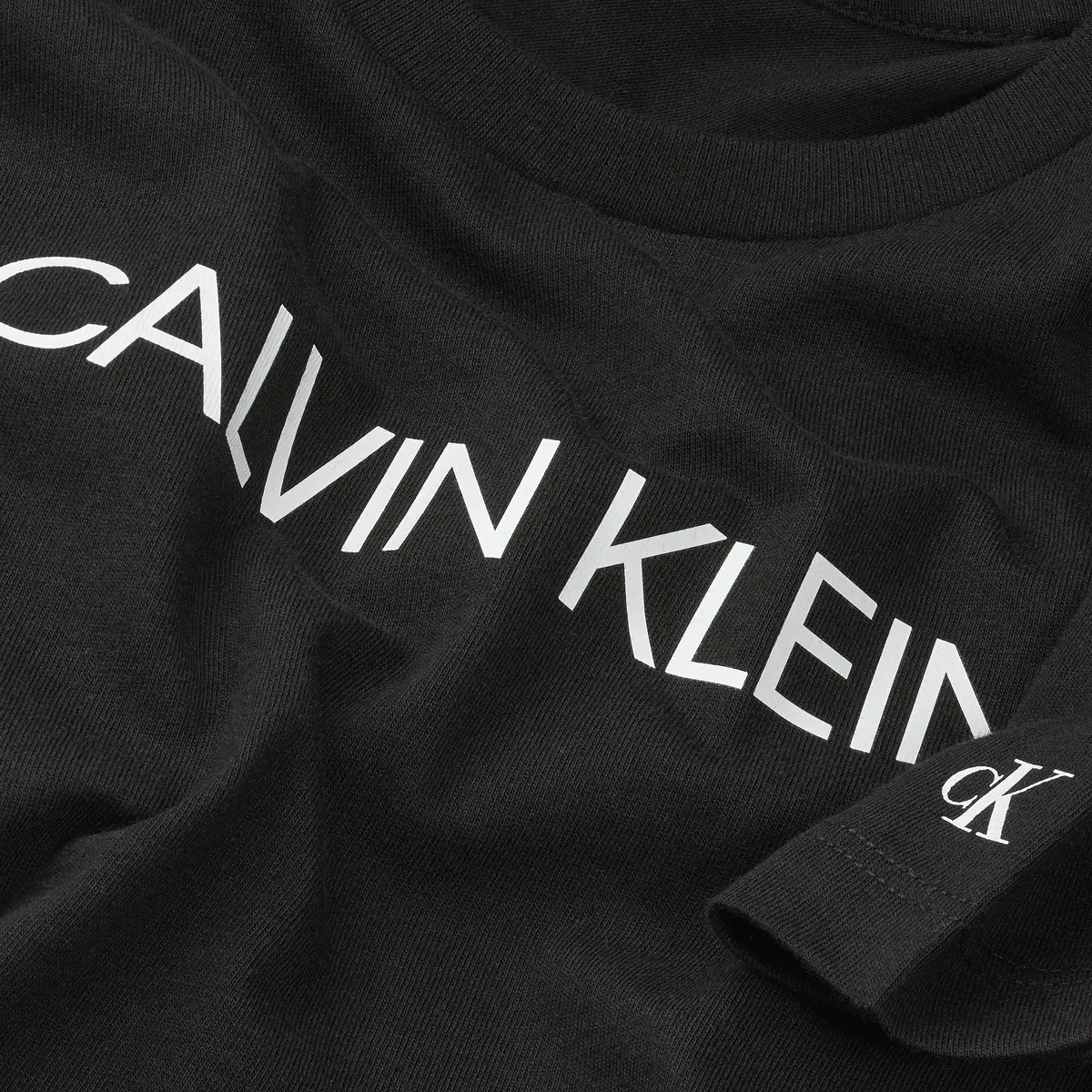 Calvin Klein INST LOGO T-SHIRT DR Kadın Siyah Elbise