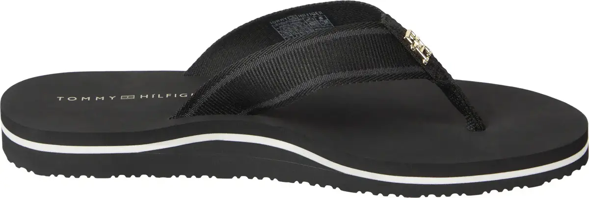 Tommy Hilfiger HILFIGER WEBBING BEA, BDS Siyah Kadın Terlik