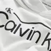 Calvin Klein INSTITUTIONAL LINED Erkek Beyaz Hoodie
