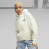 Puma ESS ELEVATED Full-Zip Hoodie Beyaz Kadın Hoodie