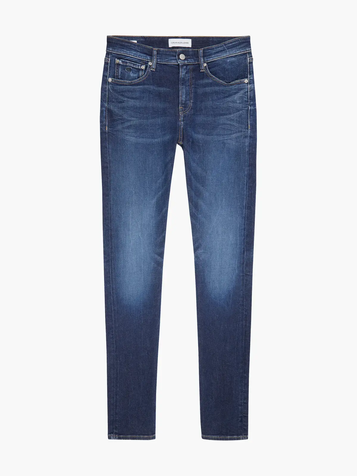 Calvin Klein SLIM TAPER Erkek mavi Kot Pantolon