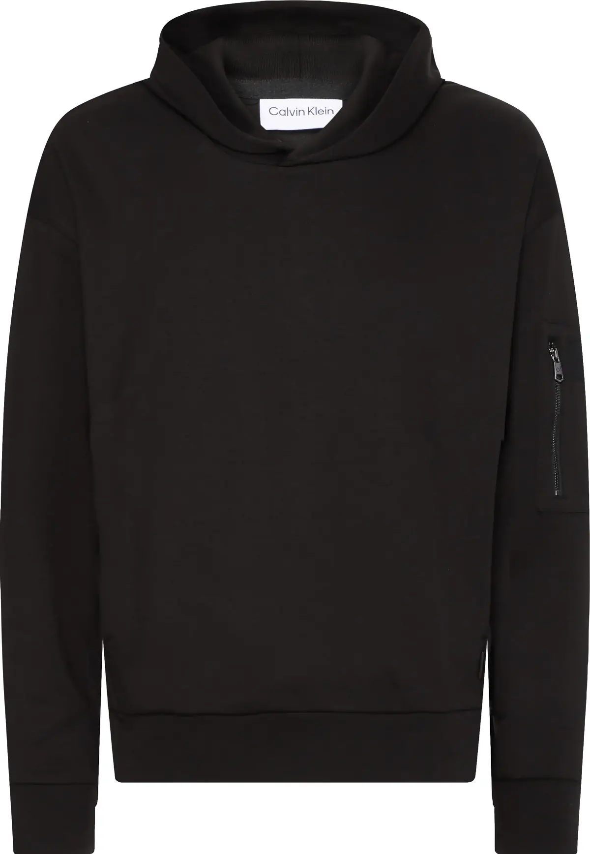 Calvin Klein SMOOTH COTTON COMFOR Erkek Siyah Hoodie