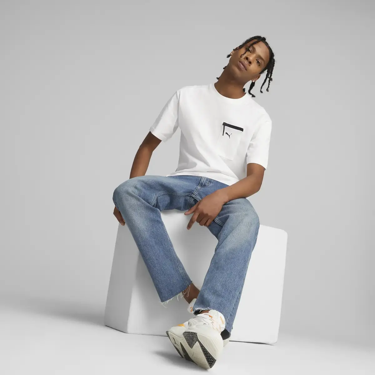 Puma OPEN ROAD Tee Beyaz Erkek T-shirt