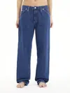 Calvin Klein 90S STRAIGHT UTILITY Kadın Mavi Kot Pantolon