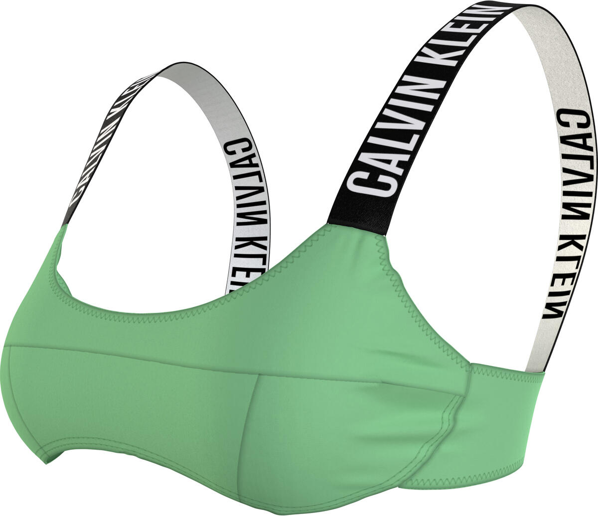 Calvin Klein BRALETTE-UW Kadın Yeşil Bikini Üstü