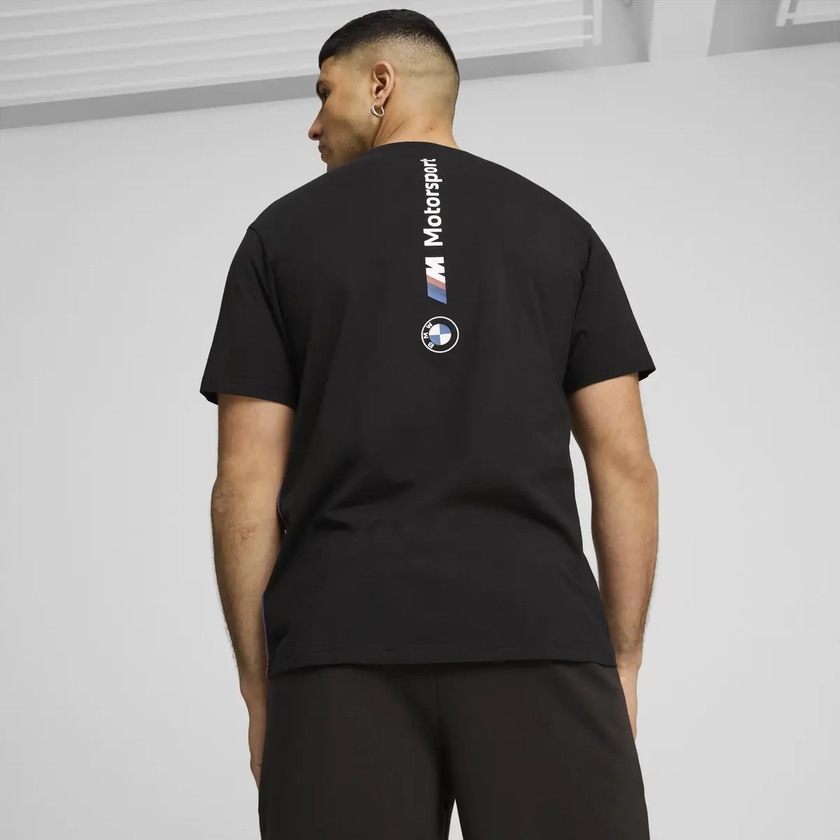 Puma BMW MMS NEW ESS LOGO TEE Siyah Erkek T-Shirt