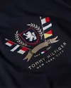 Tommy Hilfiger HILFIGER CREST INTER, DW5 Siyah Erkek T-Shirt & Polo