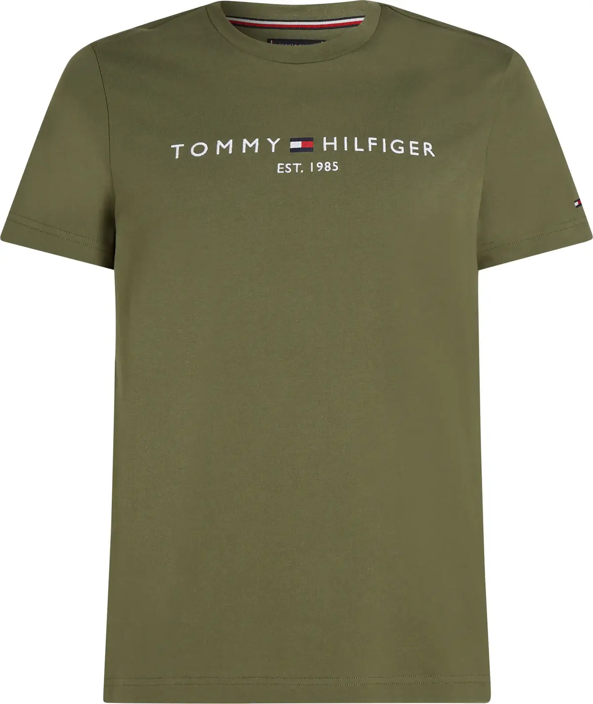Tommy Hilfiger TOMMY LOGO TEE Erkek Yeşil T-Shirt