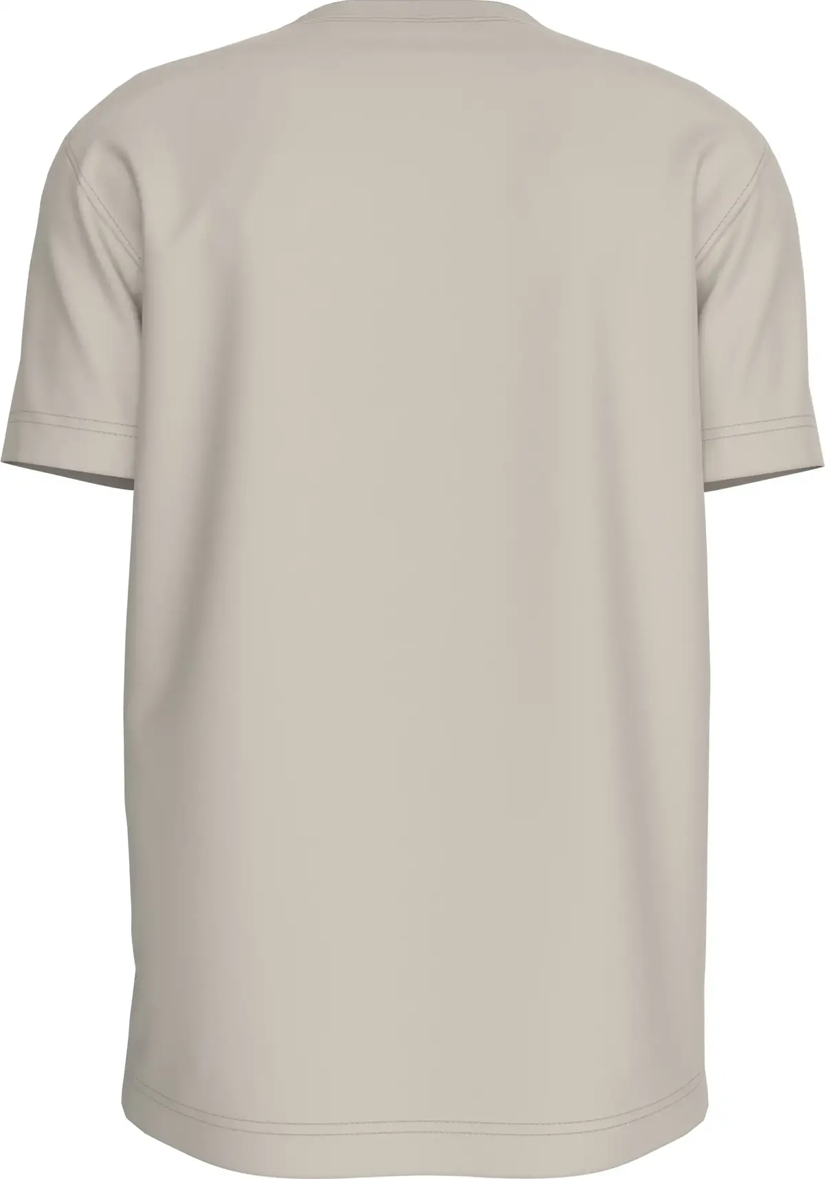 Calvin Klein SMALL CK BOX TEE, PDH Krem Erkek T-Shirt & Polo