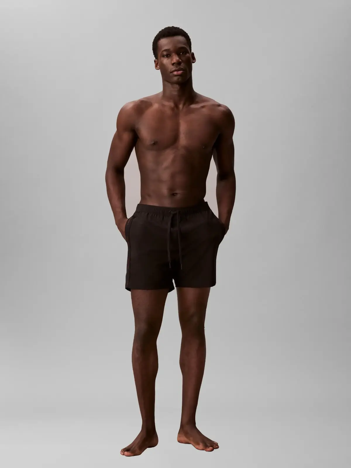 Calvin Klein MEDIUM DRAWSTRING CO Siyah Erkek Deniz Şortu